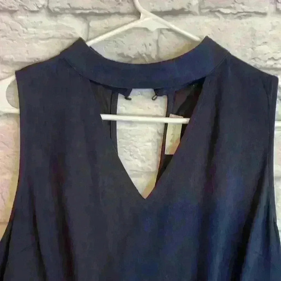 Altar'd State Faux Suede Navy dress Size L - Picture 2 of 9